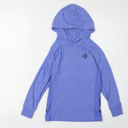 Converse Blue Girls Hoodie, 5-6 Years, Casual Lightweight