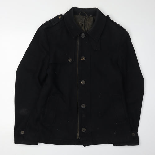 Ted Baker Men's Black Military Jacket L