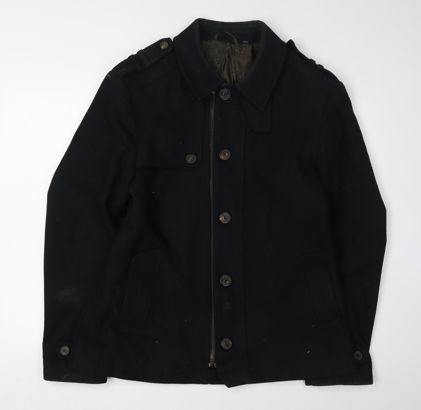 Ted Baker Men's Black Military Jacket L
