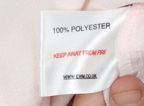 Honor Millburn Women's Pink Embroidered Blouse Size 16