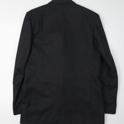 Centaur Men’s Black Wool Double-Breasted Blazer 40L