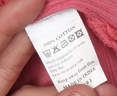 Monsoon Women's Pink Embroidered Tunic Top Size 12