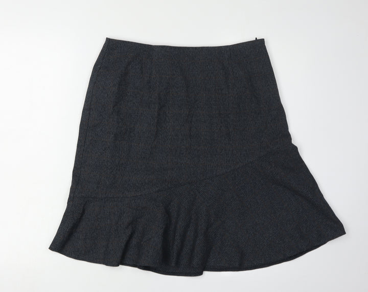 Marks and Spencer Women's Black A-Line Skirt, Size 12