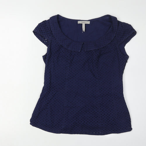 Pepperberry Women's Blue Collared Blouse Size 10