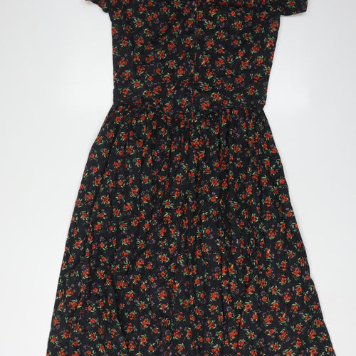Laura Ashley Women's Floral Multicoloured Dress Size 12