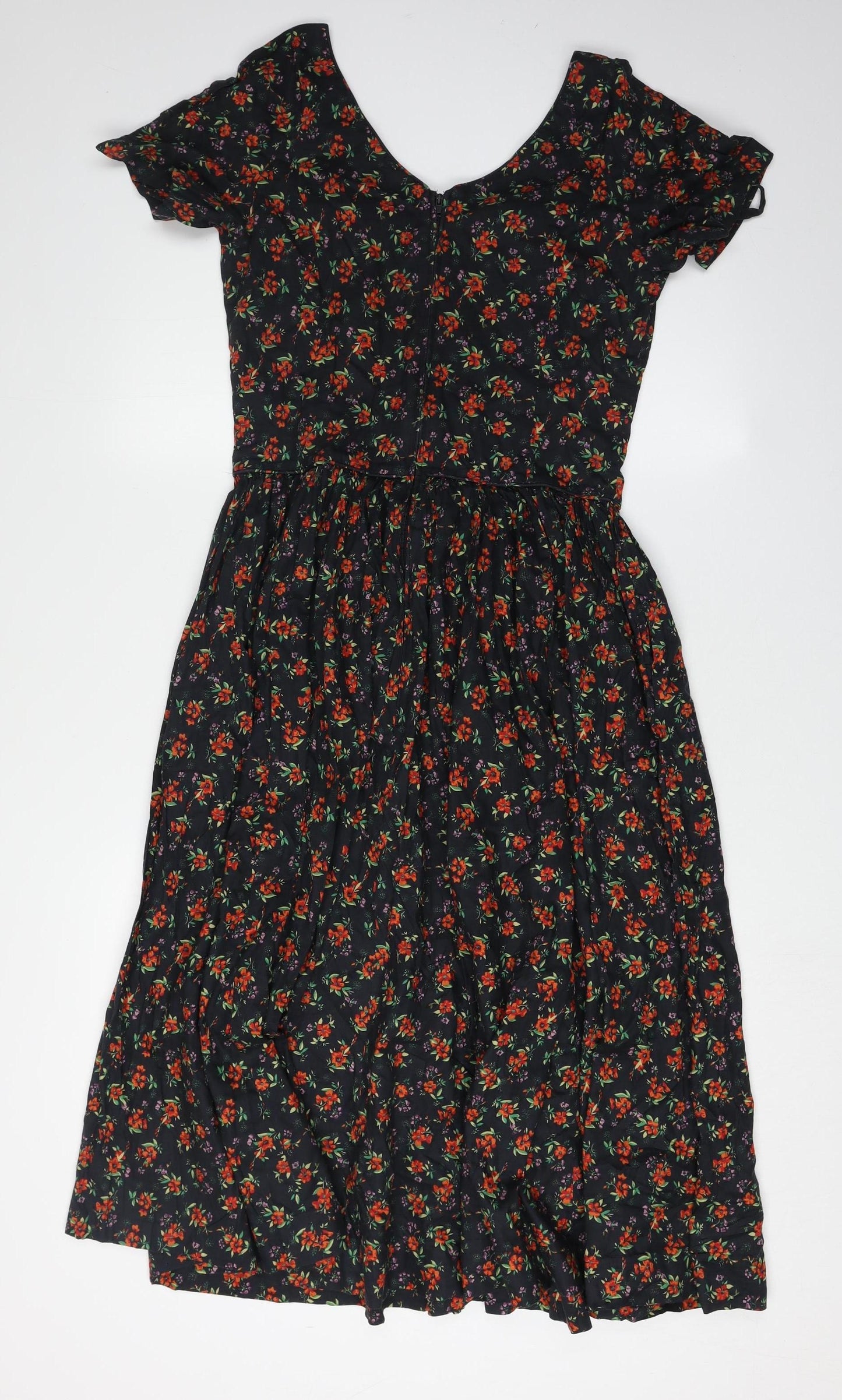 Laura Ashley Women's Floral Multicoloured Dress Size 12