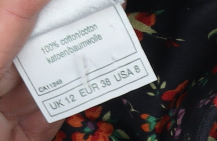 Laura Ashley Women's Floral Multicoloured Dress Size 12