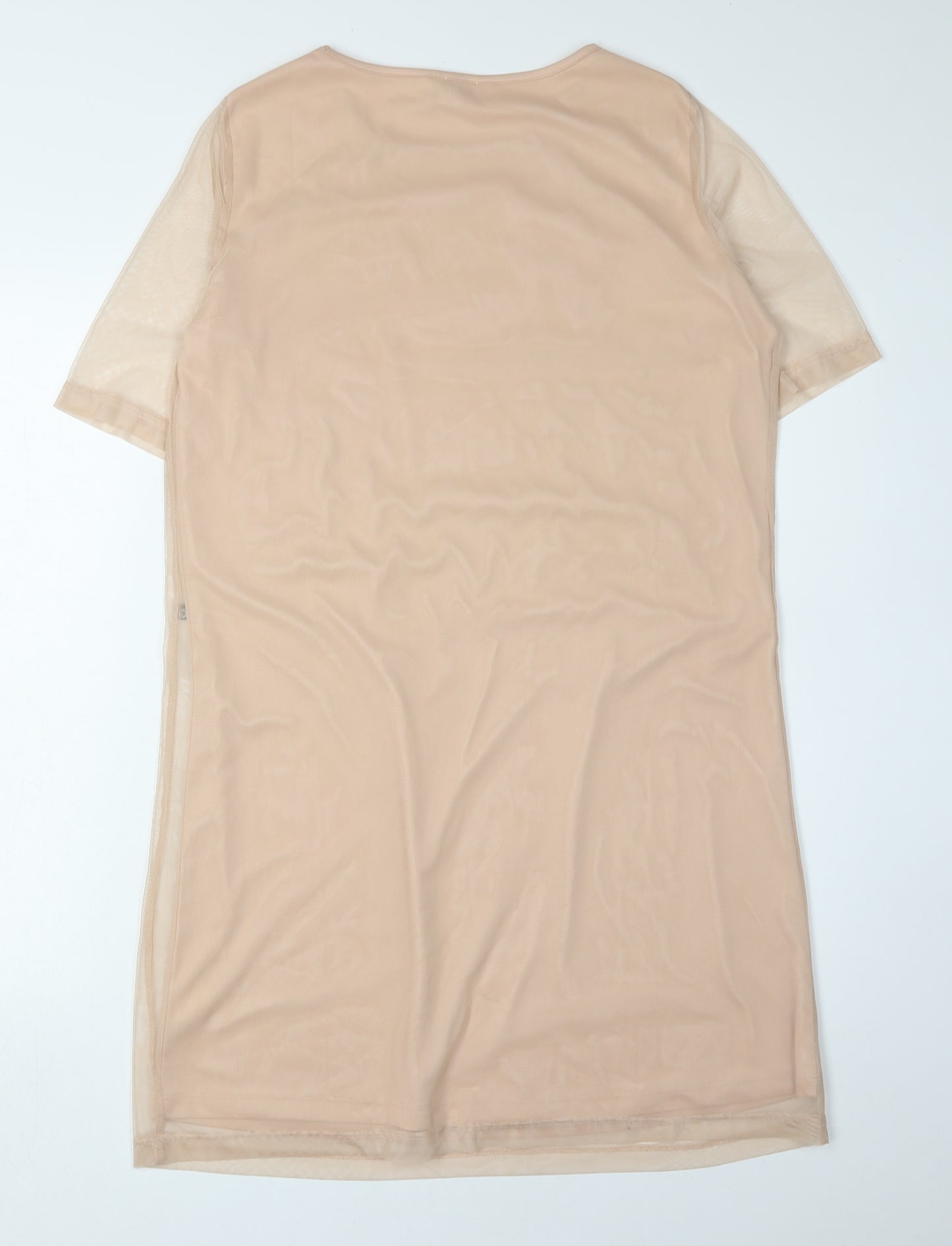 River Island Women's Beige Floral Shift Dress