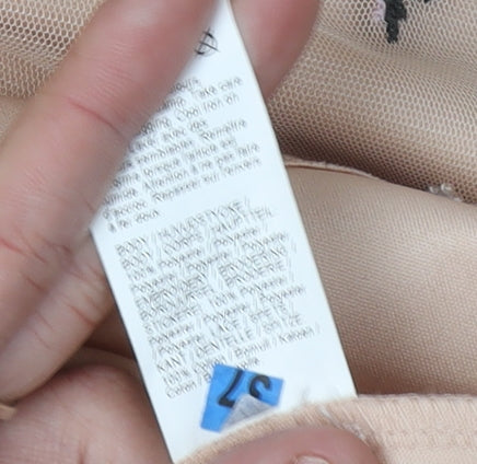 River Island Women's Beige Floral Shift Dress