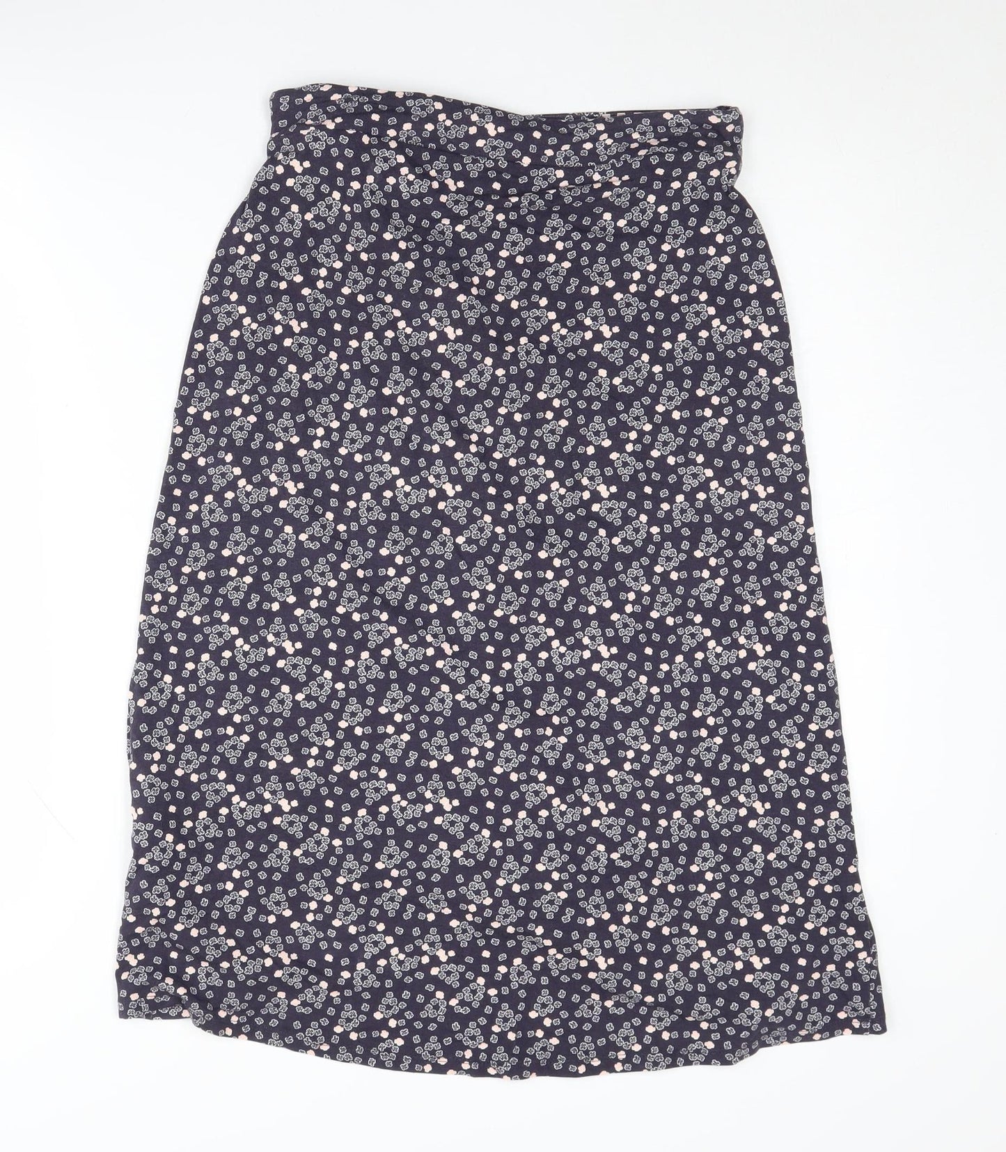 Rachel Ashwell Women's Blue Floral Wrap Midi Skirt S