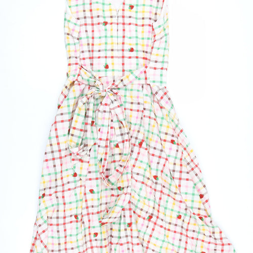 Cath Kidston Women’s Multicoloured Check Dress, Size 10