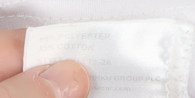 TIGI WEAR Women's White Floral V-Neck T-Shirt L