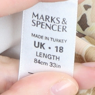 Marks and Spencer Women's Multicoloured Floral Skirt Size 18