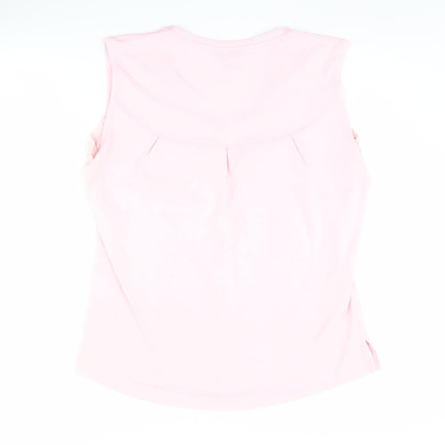 LA Gear Women's Pink V-Neck Sleeveless Tank Top