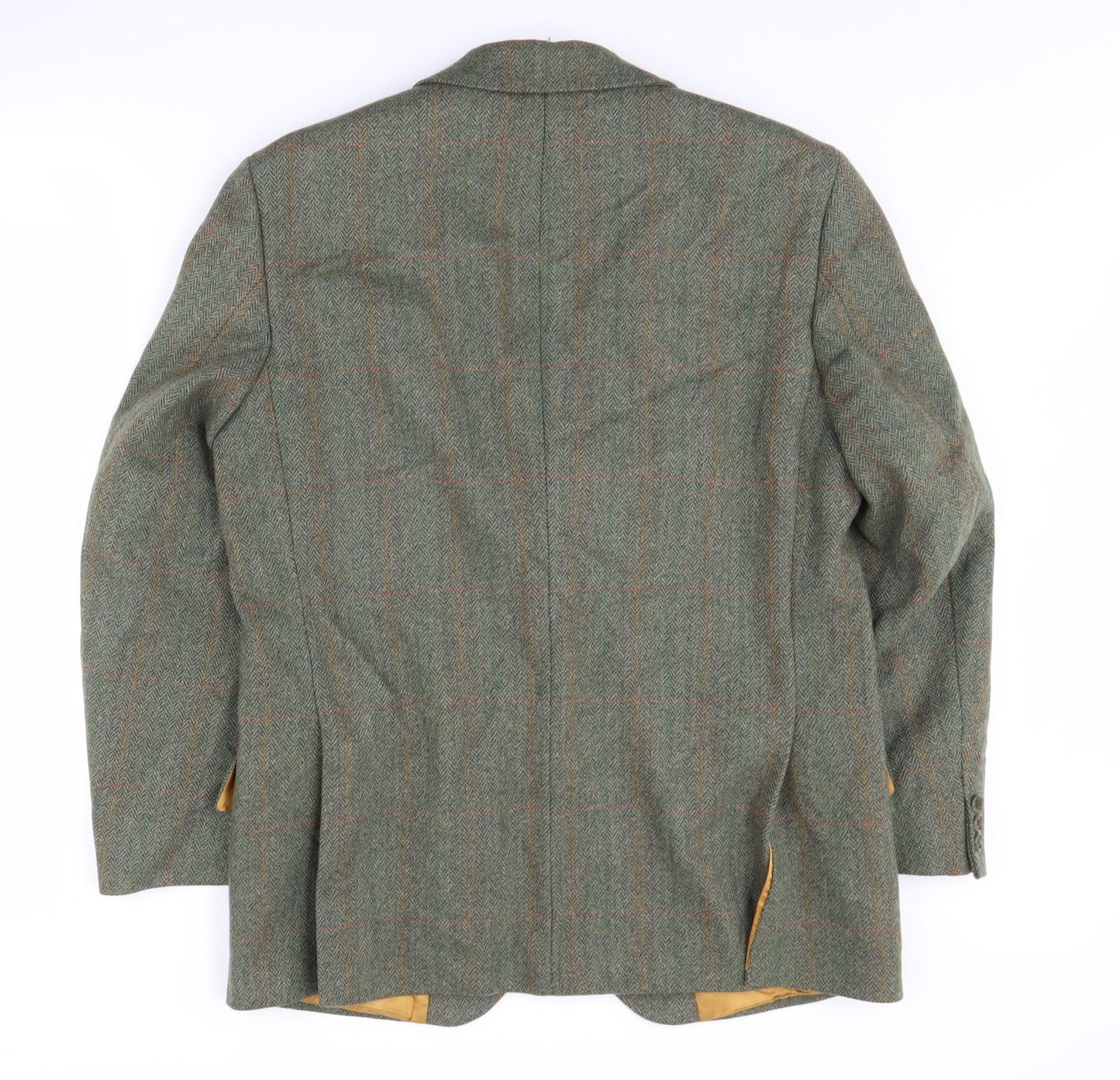 Bladen Men's Green Wool Blazer Herringbone 40R