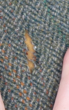 Bladen Men's Green Wool Blazer Herringbone 40R