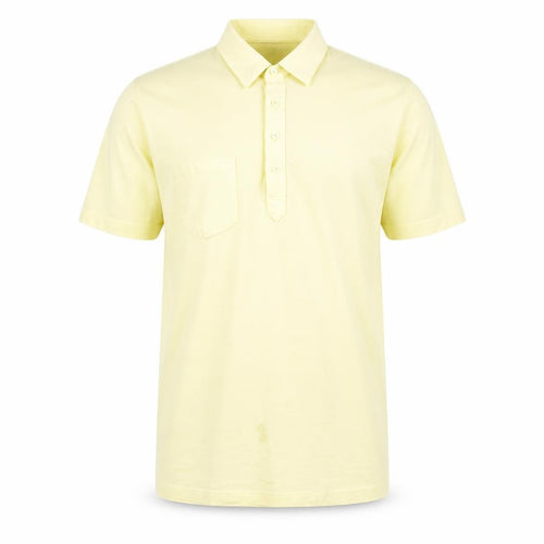 Allsport Men's Yellow Golf Polo, Size L, Cotton Blend