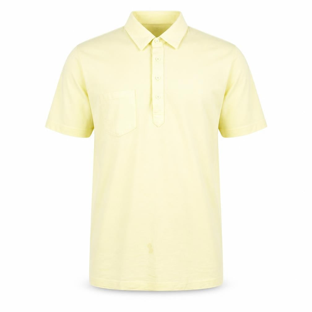 Allsport Men's Yellow Golf Polo, Size L, Cotton Blend