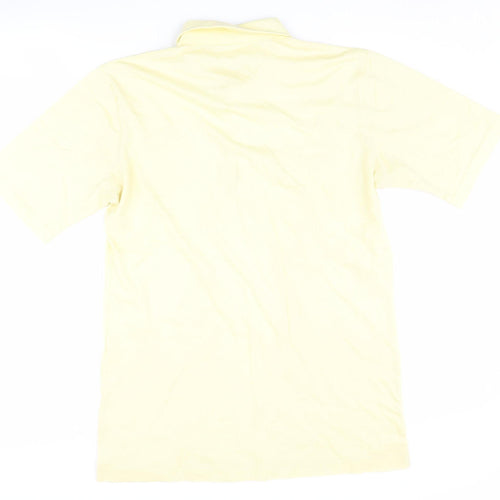 Allsport Men's Yellow Golf Polo, Size L, Cotton Blend