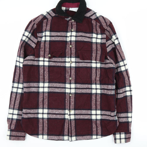 ASOS DESIGN Men's Multicoloured Plaid Shirt Size S