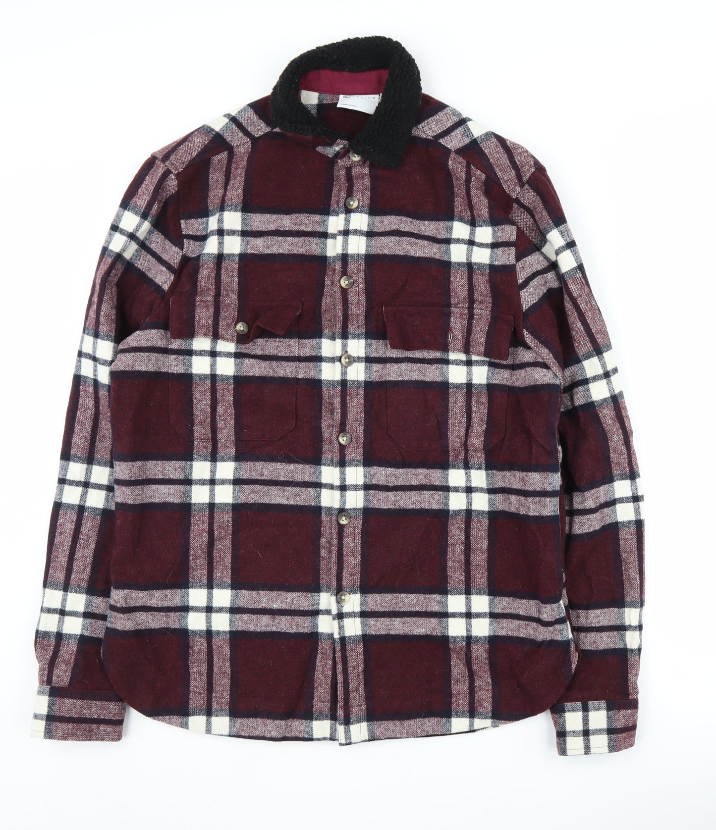 ASOS DESIGN Men's Multicoloured Plaid Shirt Size S
