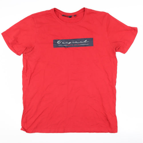Regatta Men's Red Crew Neck T-Shirt L