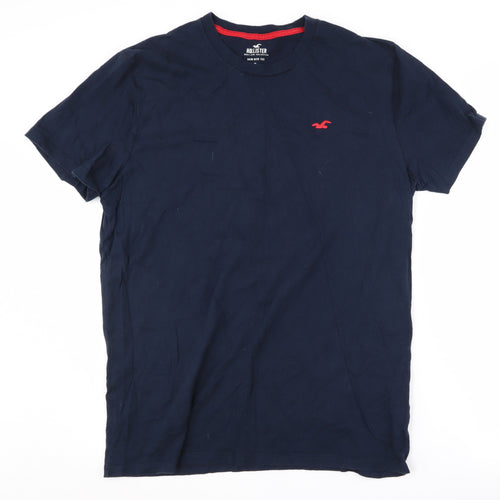 Hollister Men’s Blue Crew Neck T-Shirt Size L