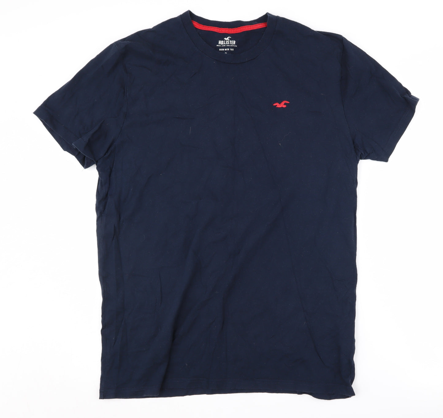 Hollister Men’s Blue Crew Neck T-Shirt Size L