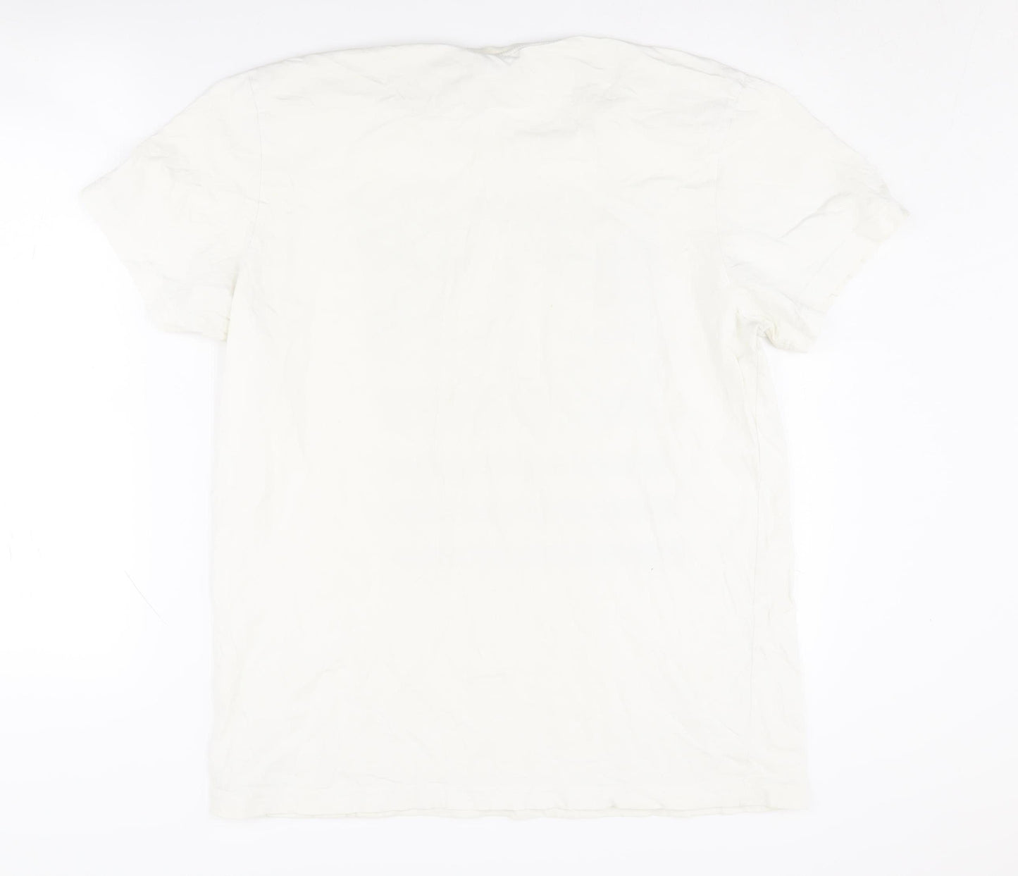 Adidas Men's White Logo T-Shirt Large