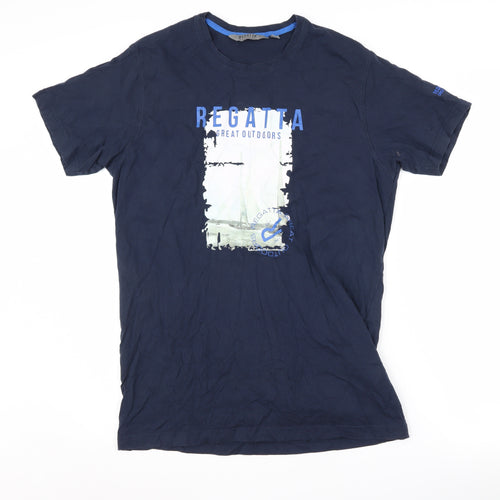 Regatta Men's Blue Graphic Print T-Shirt, M