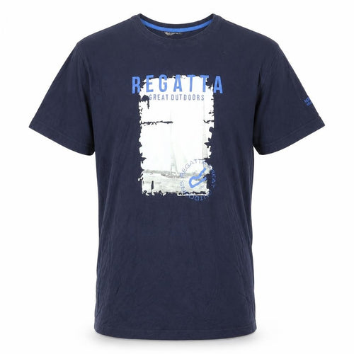 Regatta Men's Blue Graphic Print T-Shirt, M