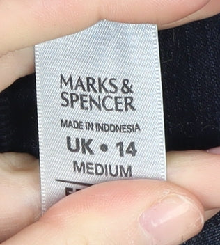 Marks and Spencer Women's Blue Regular Fit Jeans 14