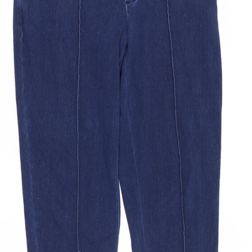 Lands' End Women's Blue Denim Trousers, M, Casual