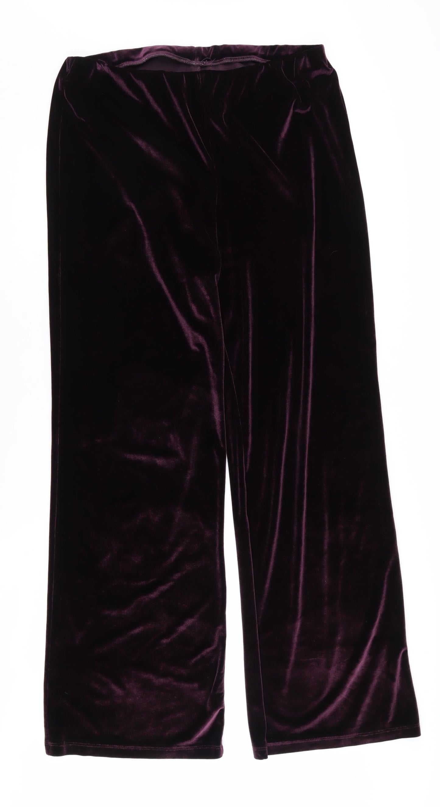 Marks and Spencer Women's Purple Velvet Trousers