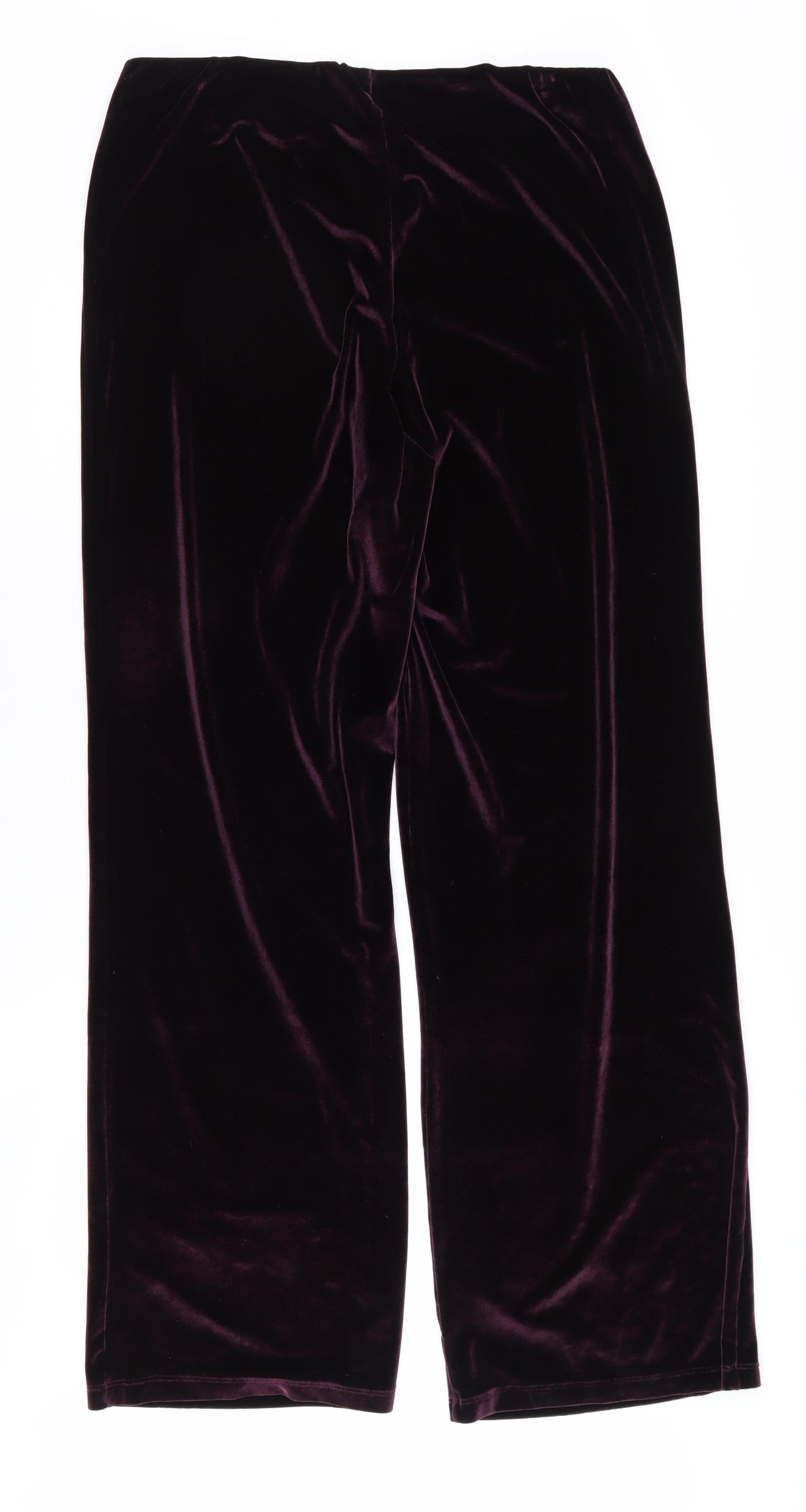 Marks and Spencer Women's Purple Velvet Trousers