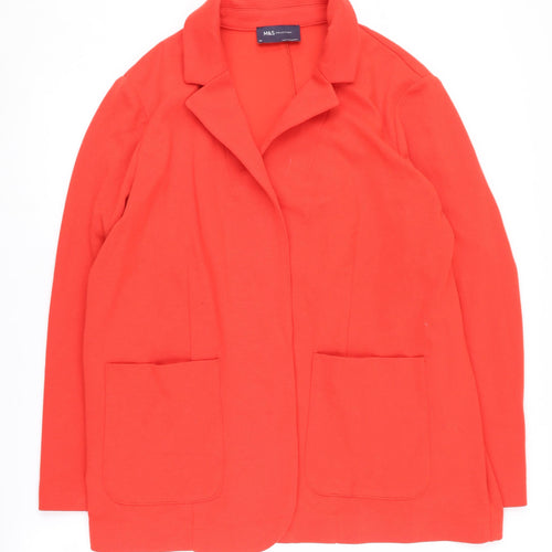 Marks and Spencer Women's Red Blazer Size 20