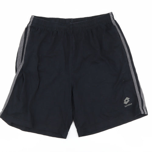 Lotto Men's Black M Athletic Gym Shorts