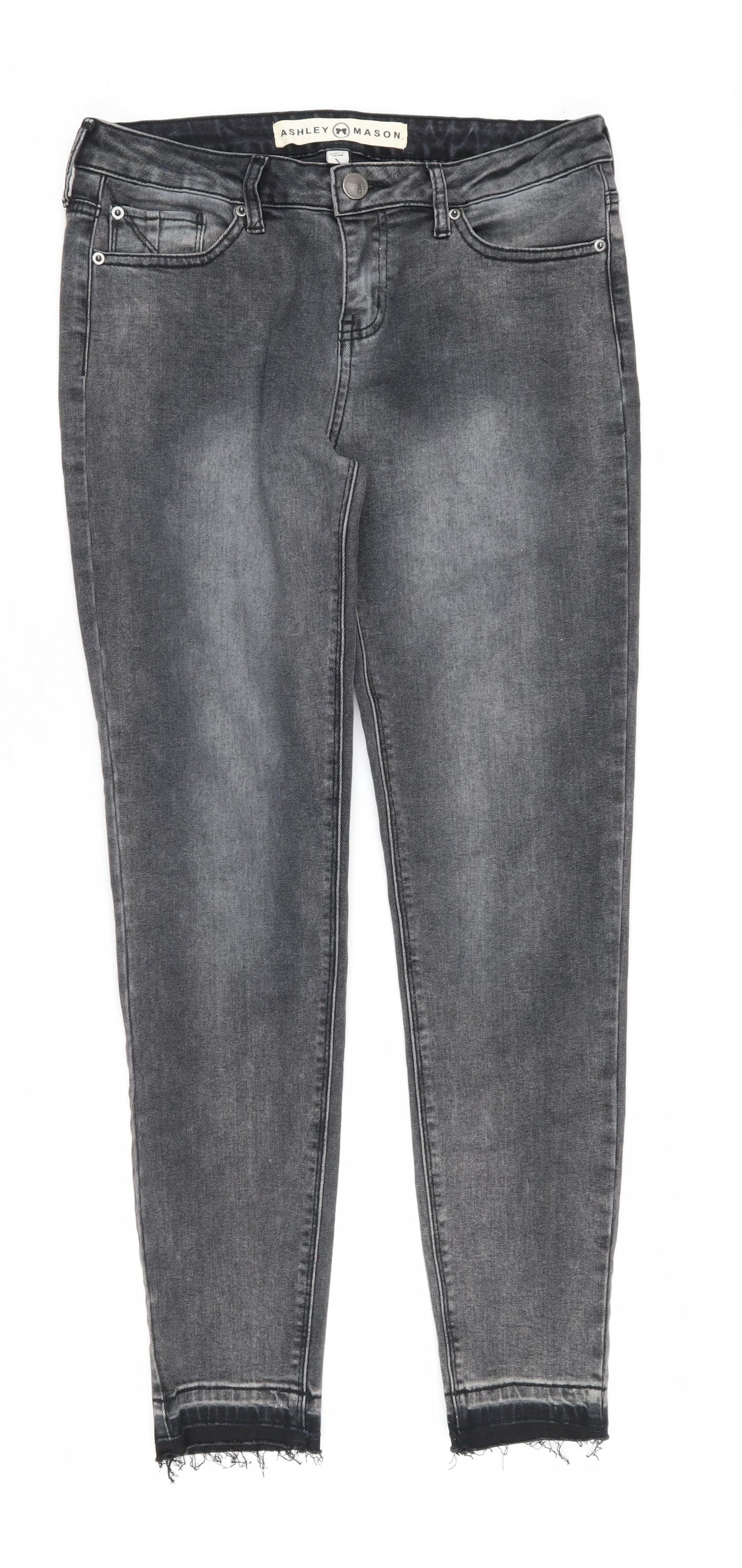 Ashley Mason Women's Black Skinny Jeans, Size 9 Slim