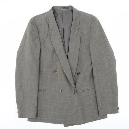 Coaster Classics Grey Double-Breasted Men's Blazer 34