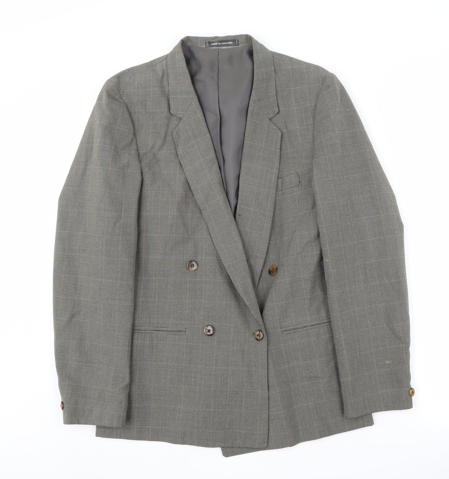 Coaster Classics Grey Double-Breasted Men's Blazer 34
