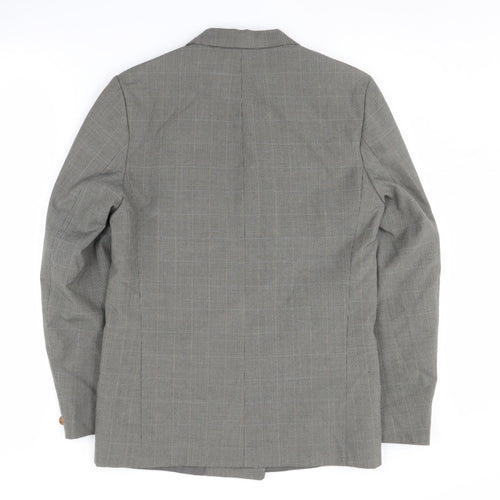 Coaster Classics Grey Double-Breasted Men's Blazer 34