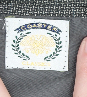 Coaster Classics Grey Double-Breasted Men's Blazer 34