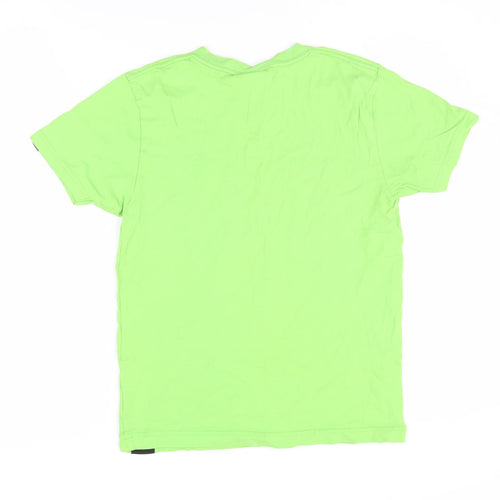 No Fear Boys Green Motorsport Graphic T-Shirt 13 Years