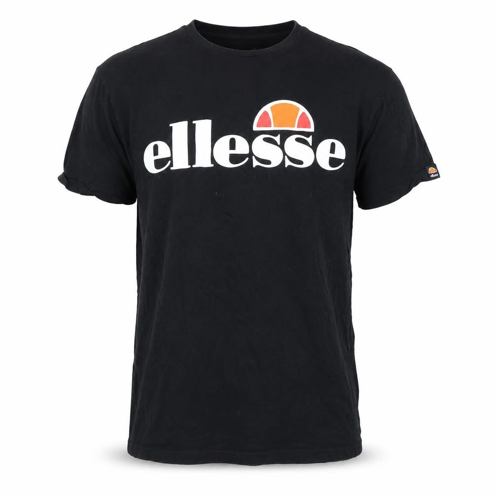Ellesse Men's Black T-Shirt Size S Cotton Crew Neck