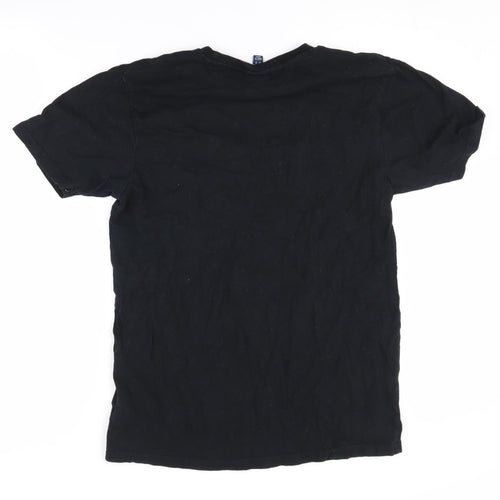 Ellesse Men's Black T-Shirt Size S Cotton Crew Neck
