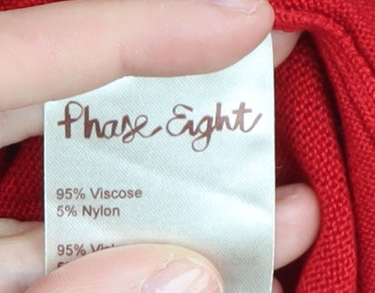 Phase Eight Women's Red Jumper, Size 8