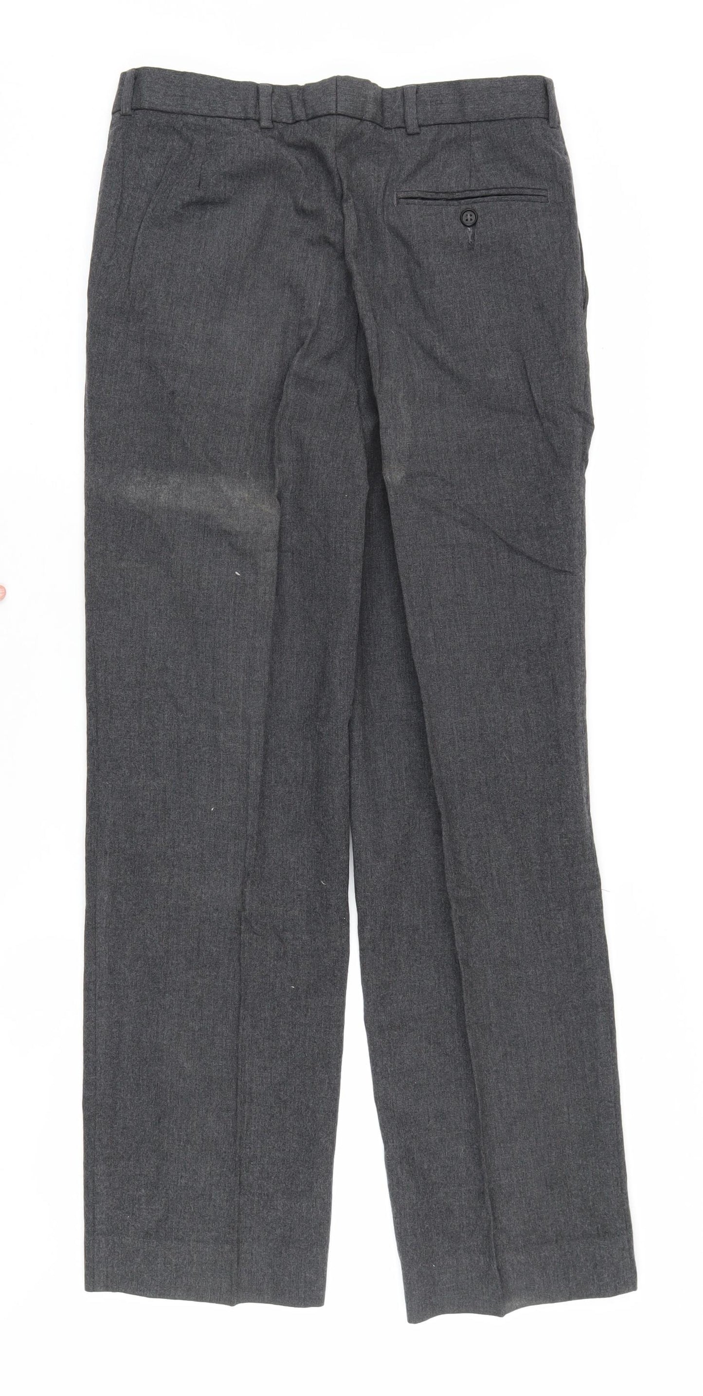 St Michael Men's Grey Wool Trousers, Size 32