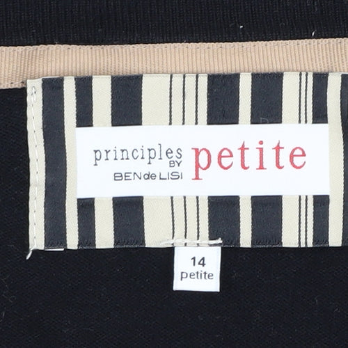 Principles Petite Black Cardigan, Size 14, Knit Style
