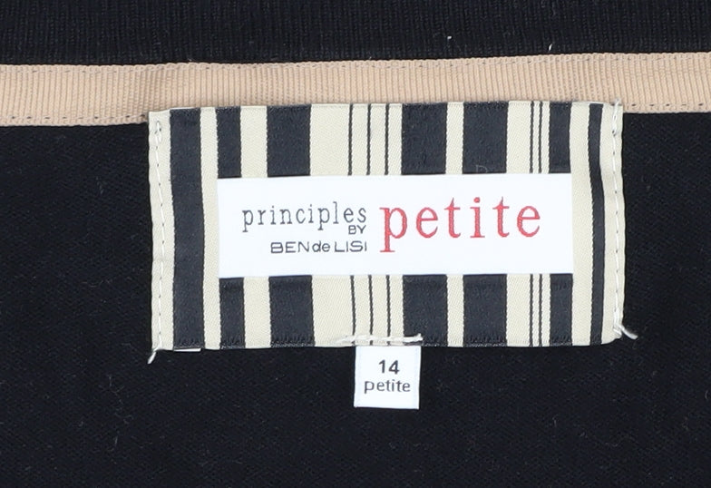 Principles Petite Black Cardigan, Size 14, Knit Style