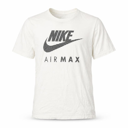 Front view of Nike Men’s White Air Max Graphic T-Shirt - Medium
